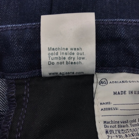 AG Adriano Goldschmied Dark Wash The Ballad Slim Boot Cut Denim Jeans - Picture 9 of 9